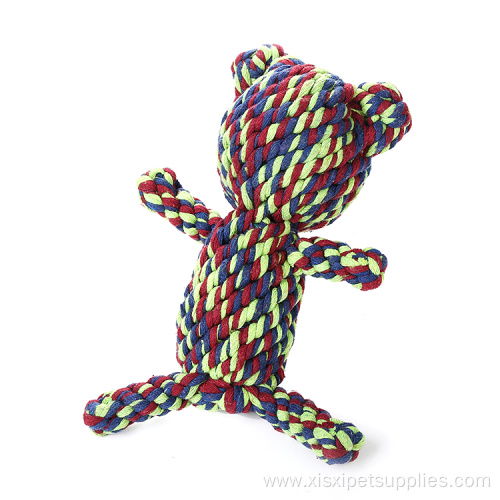 Bear Animal Shape Pet Cotton Rope Dog Toy